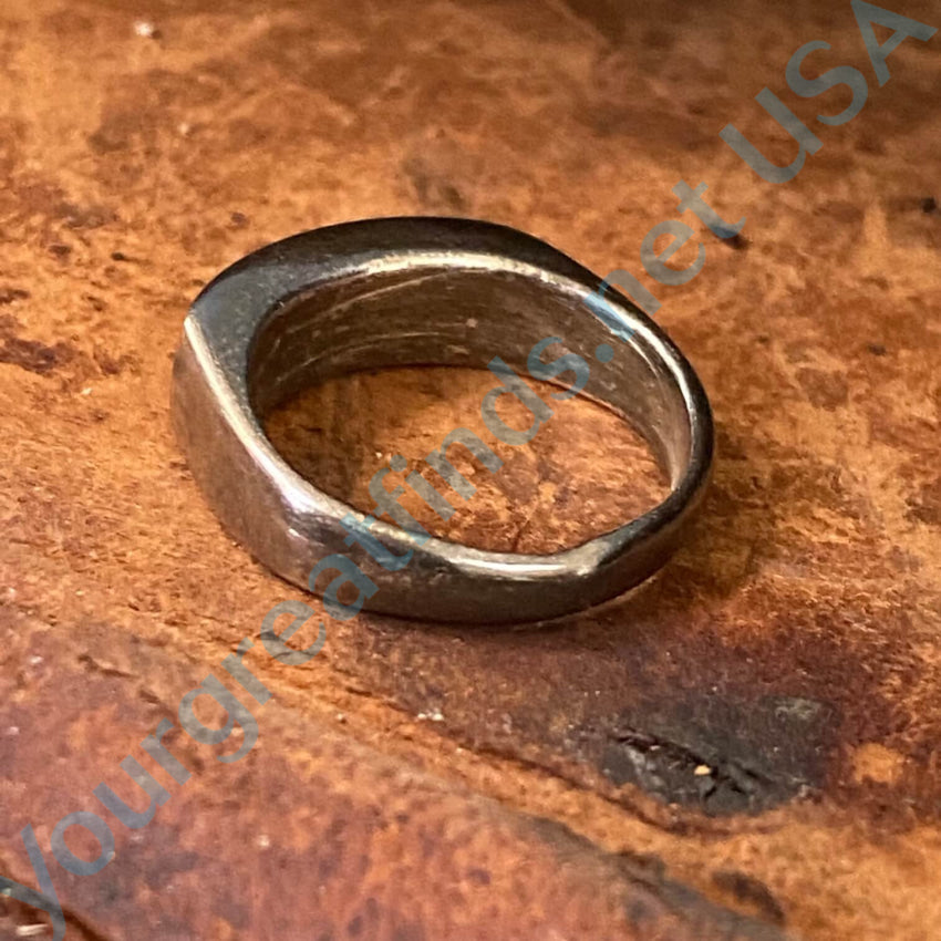 Sterling purchases silver size 6 sandcast ring