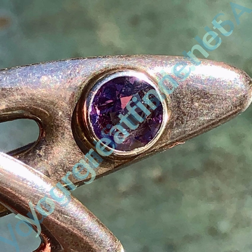 Sigi Pineda Mid-Century Modern Fish Pin Sterling Alexandrite Yourgreatfinds