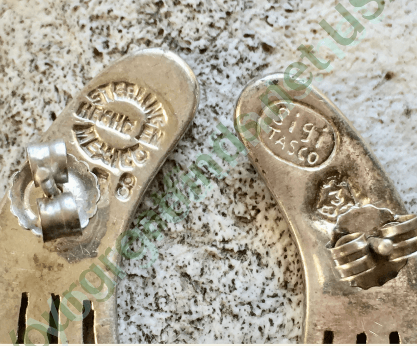 Sigi Tasco Mexico Sterling Silver Earrings Pierce Post Taxco Yourgreatfinds