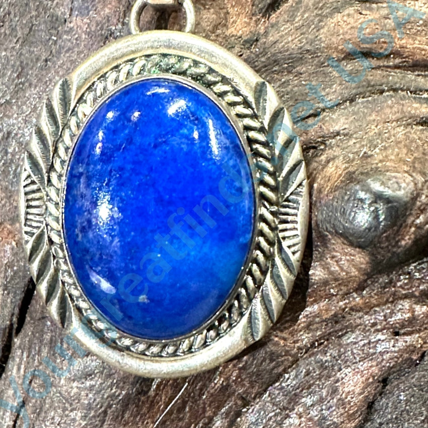 Navajo Lapis Sterling store GU Pendant