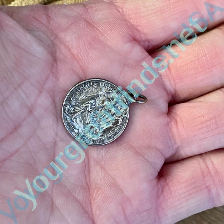 Silver Catholic Devotional Metal Pendant or Charm Yourgreatfinds