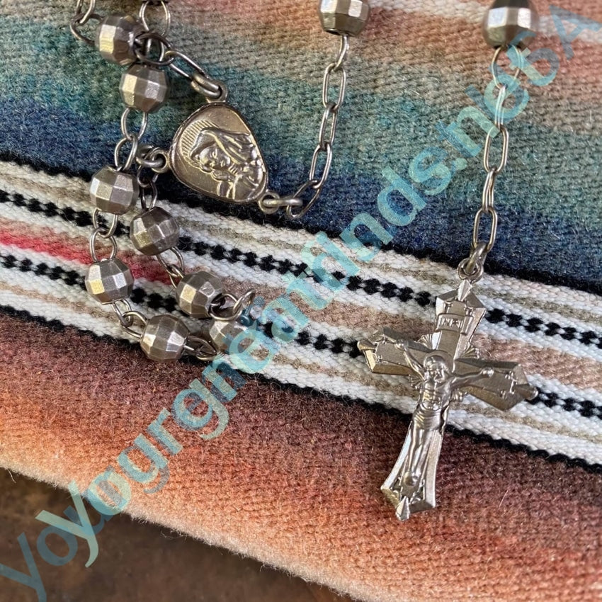 Silver Metal Vintage Catholic Rosary Yourgreatfinds