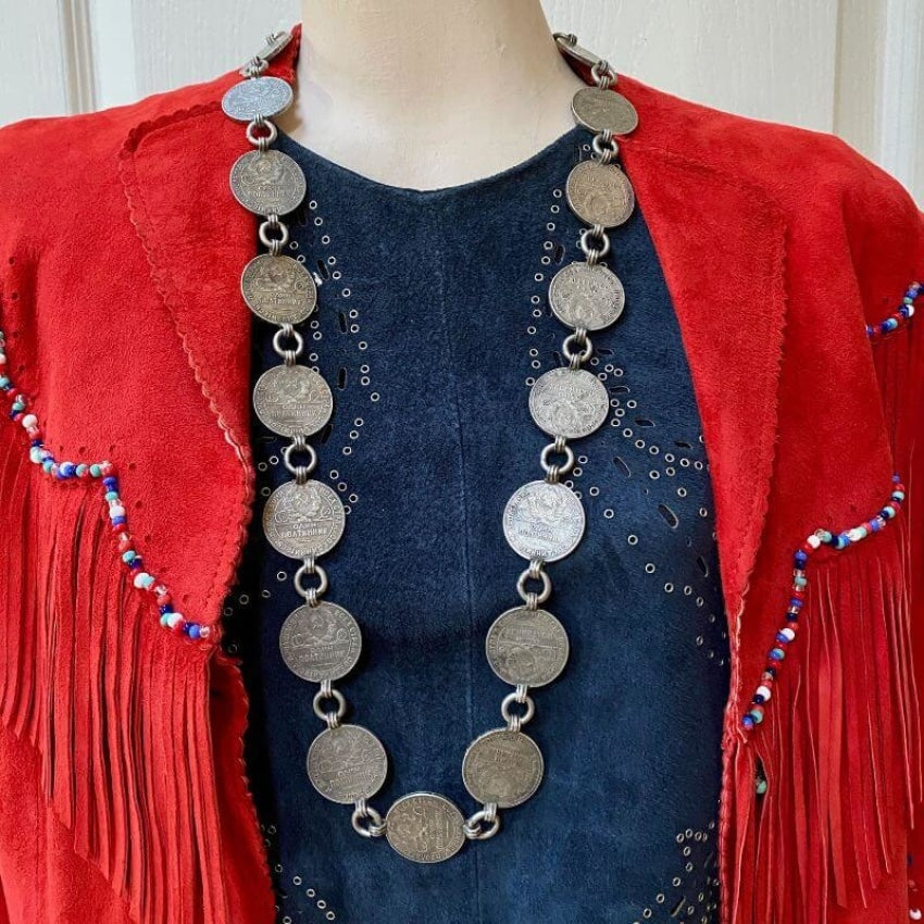 Silver Russian Ruble Coin Necklace or Belt Yourgreatfinds