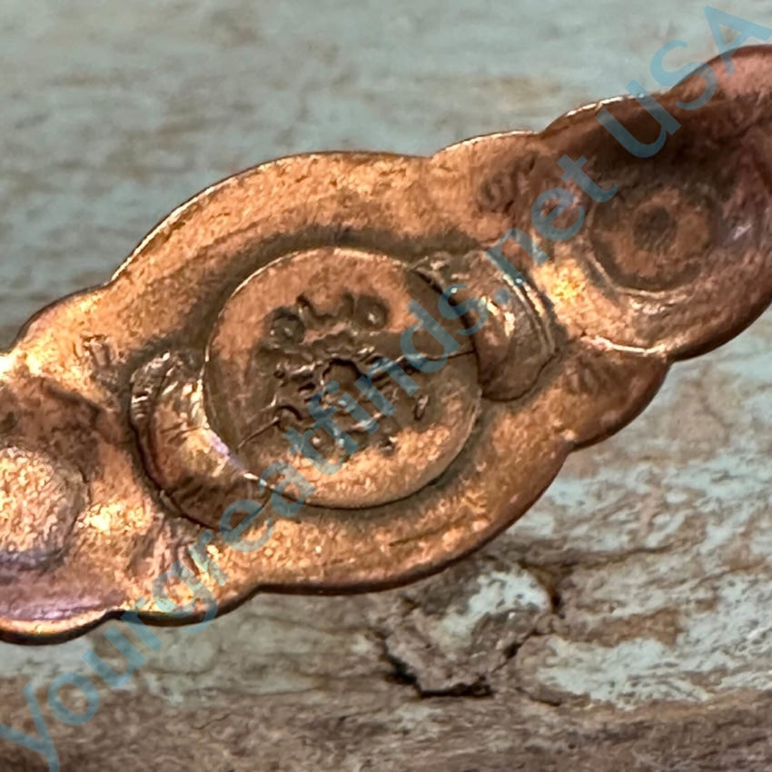 Solid Copper Indian Bell Trading Post Bracelet For Child