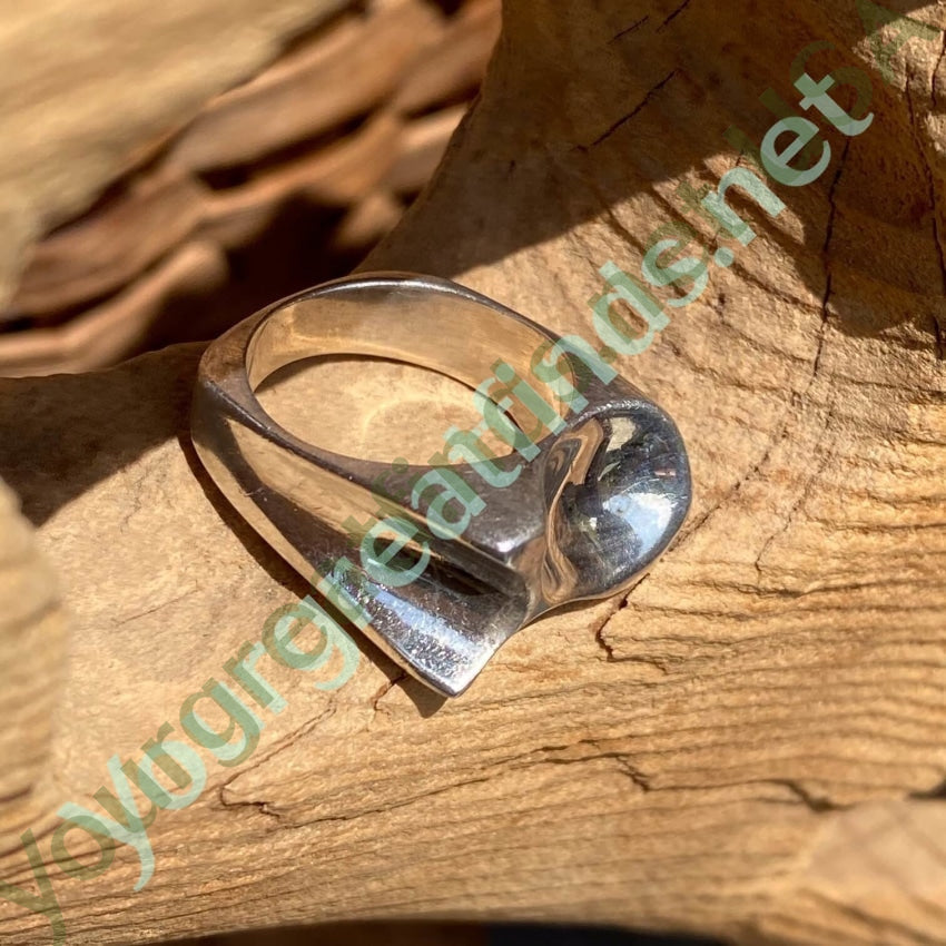 Solid Sterling Silver Abstract Ring in Size 10 Yourgreatfinds