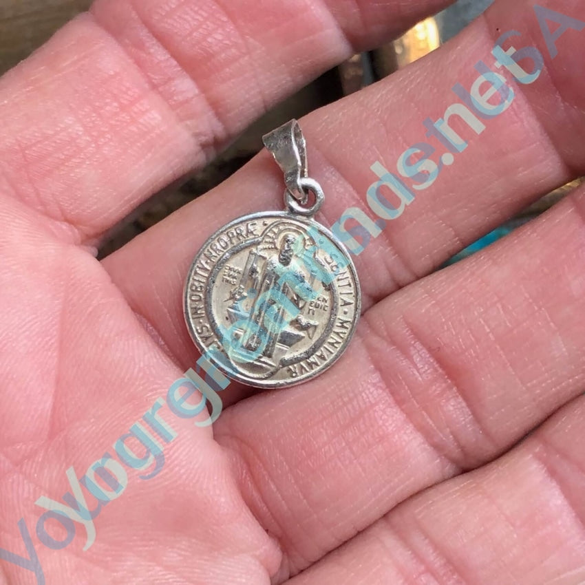 Solid Sterling Silver Catholic Devotional Metal Pendant Yourgreatfinds