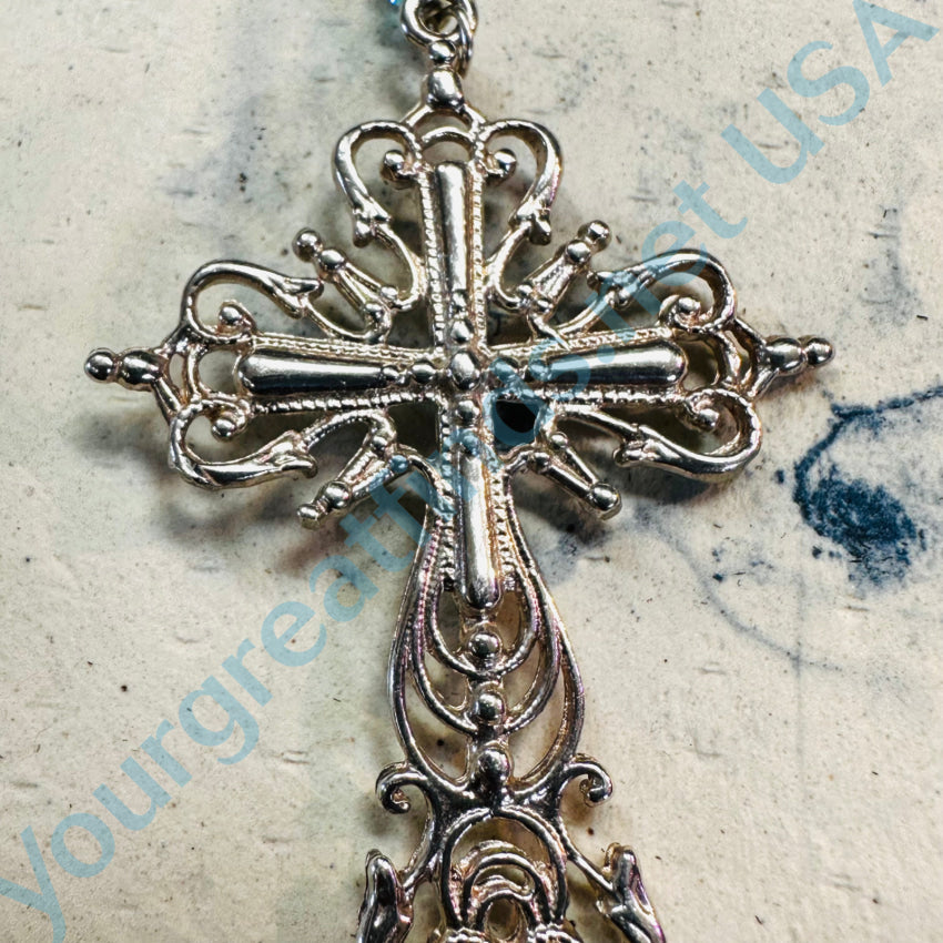 Solid Sterling Silver Holy Cross Pendant Pendant