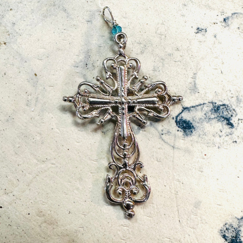 Solid Sterling Silver Holy Cross Pendant Pendant