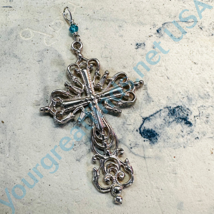 Solid Sterling Silver Holy Cross Pendant Pendant