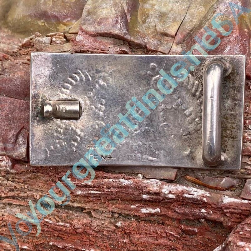 Solid Sterling Silver Hopi Belt Buckle Yourgreatfinds