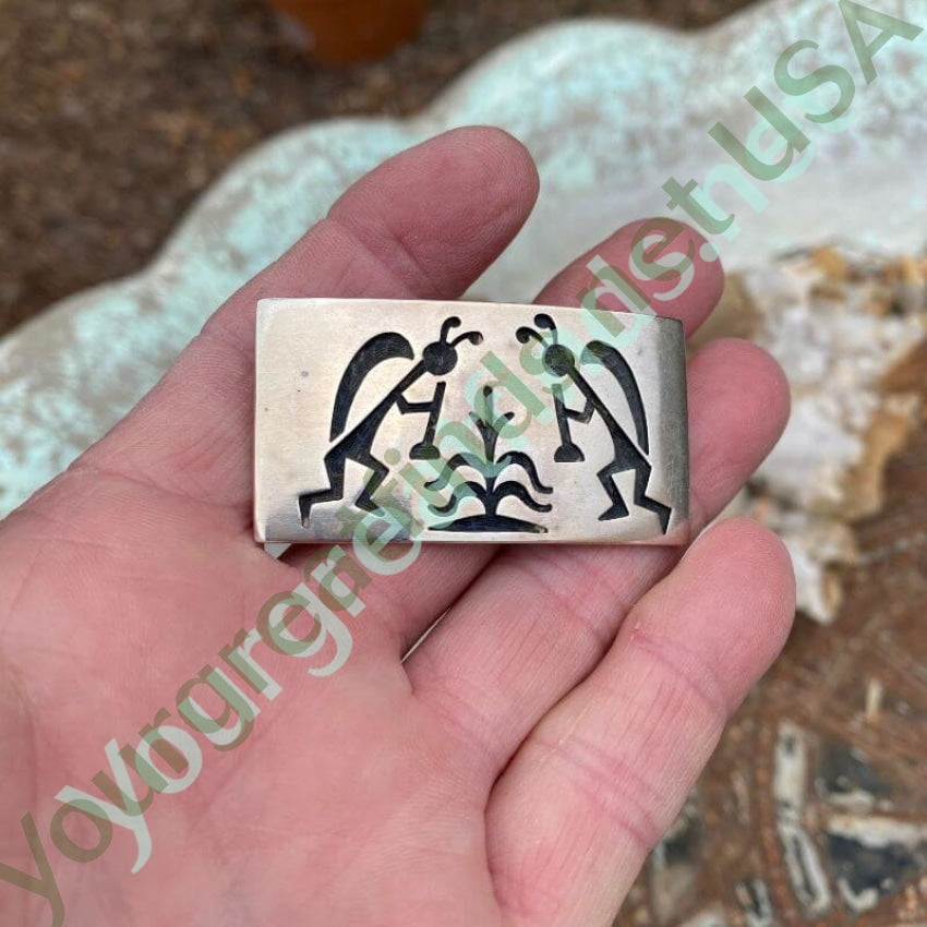 Solid Sterling Silver Hopi Belt Buckle Yourgreatfinds
