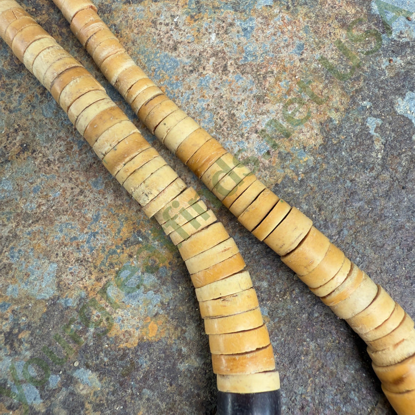 Southwestern Heishi Bead Necklace Channel Inlay Pendant Necklace