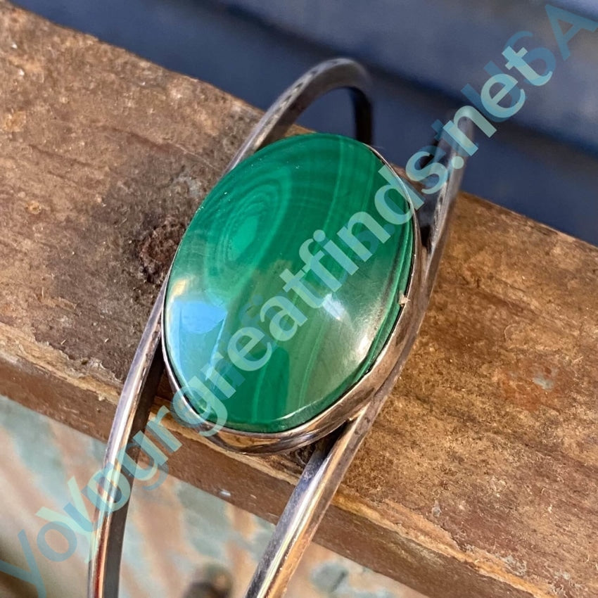 Southwestern Malachite Sterling Silver Cuff Bracelet Yourgreatfinds