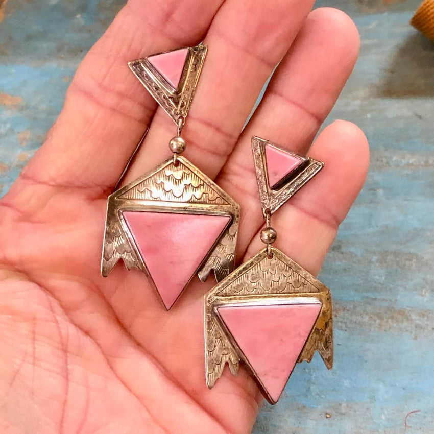 Southwestern Rain Cloud Pierced Earrings