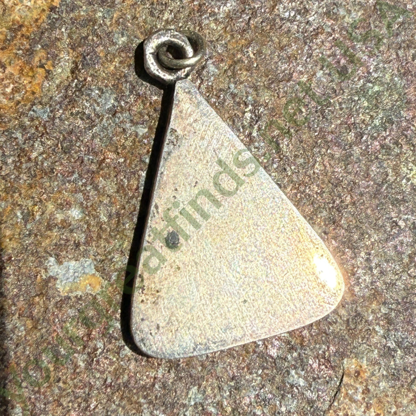 Southwestern Sterling Silver & Inlay Turquoise Inlay Pendant pendant