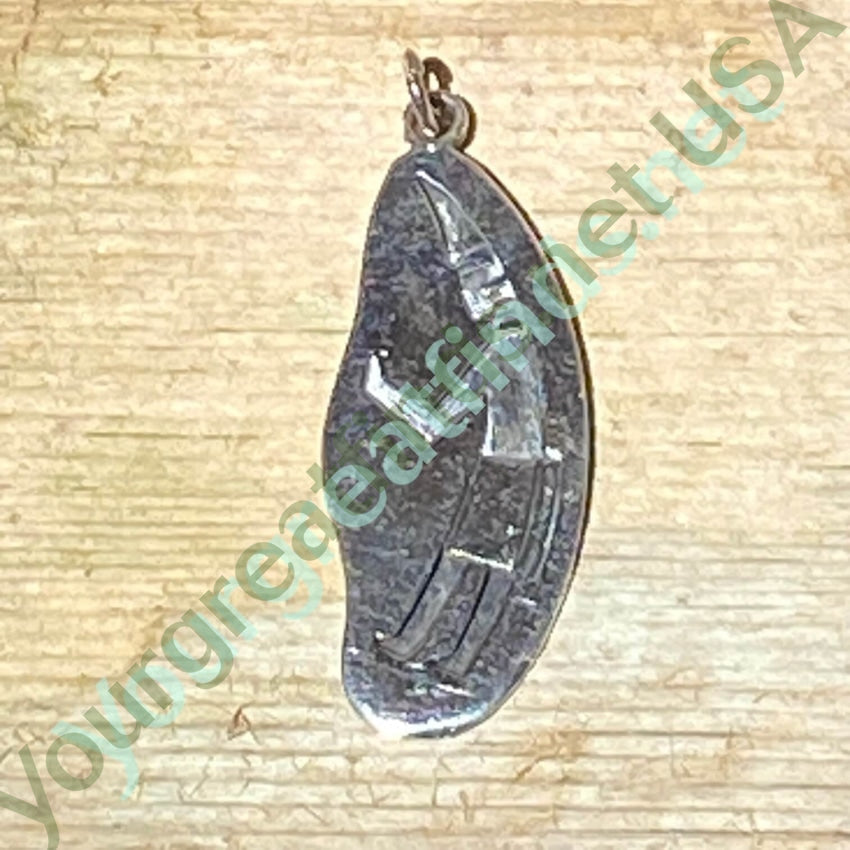 Southwestern Sterling Silver Overlay Hopi Design Pendant Yourgreatfinds