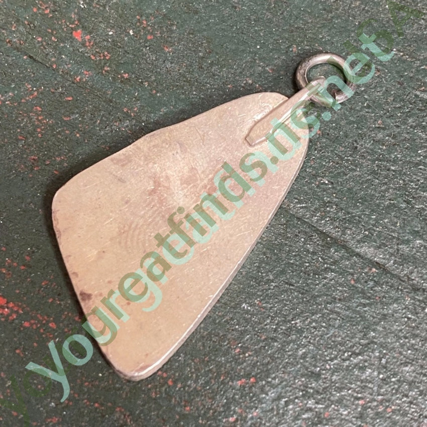 Southwestern Sterling Silver Turquoise Bear Track Pendant Yourgreatfinds