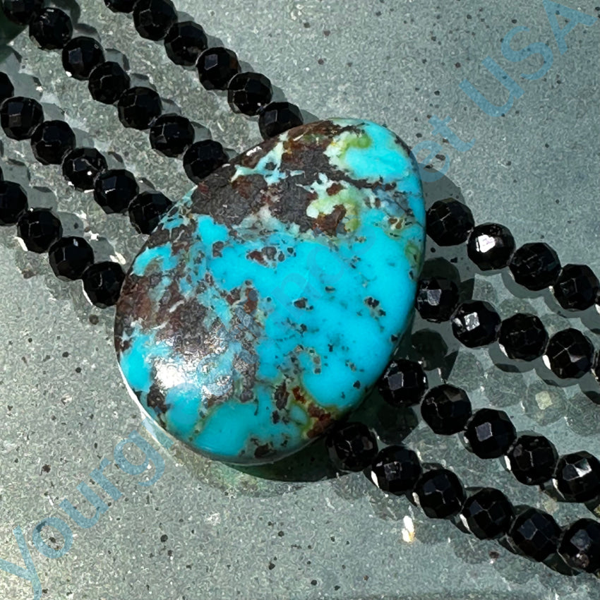 Sparkling Garnet & Turquoise Beaded Necklace Jay King Desert Rose Necklace