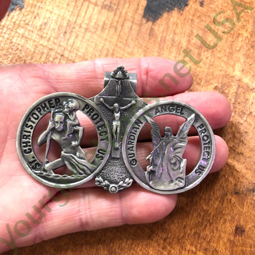 St. Christopher Visor Clip Shield Travel Protection Visor Clip