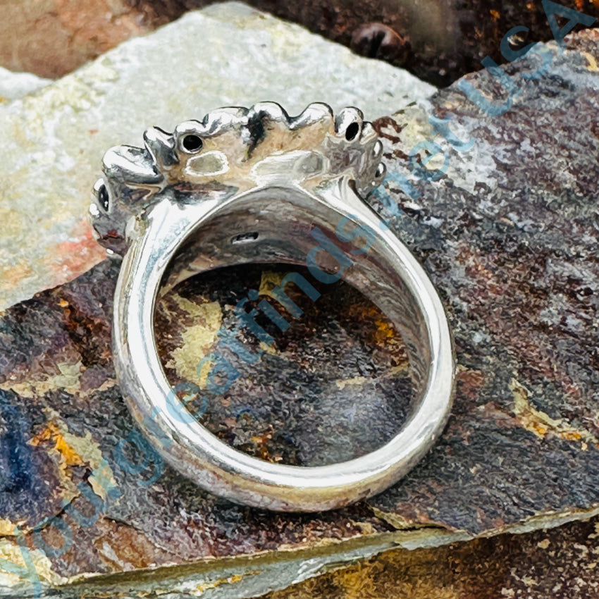 Sterling Silver 3-D Sunflower Ring 9.5 Ring