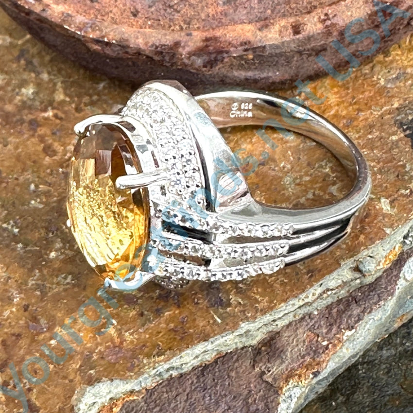 Cushion Cut Citrine and Diamond Ring – Bella's Fine Jewelers