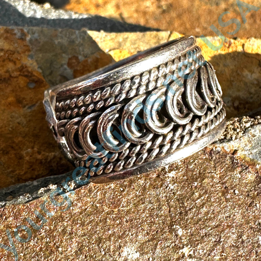 Sterling Silver Adjustable Band Ring Ring