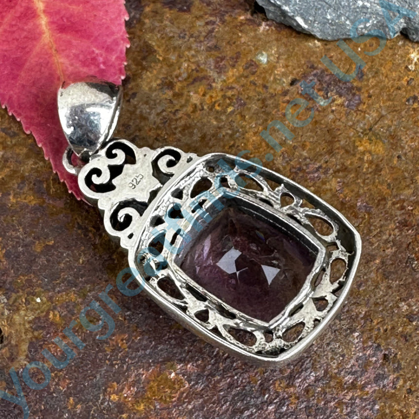 Sterling Silver & Amethyst Pendant Pendant