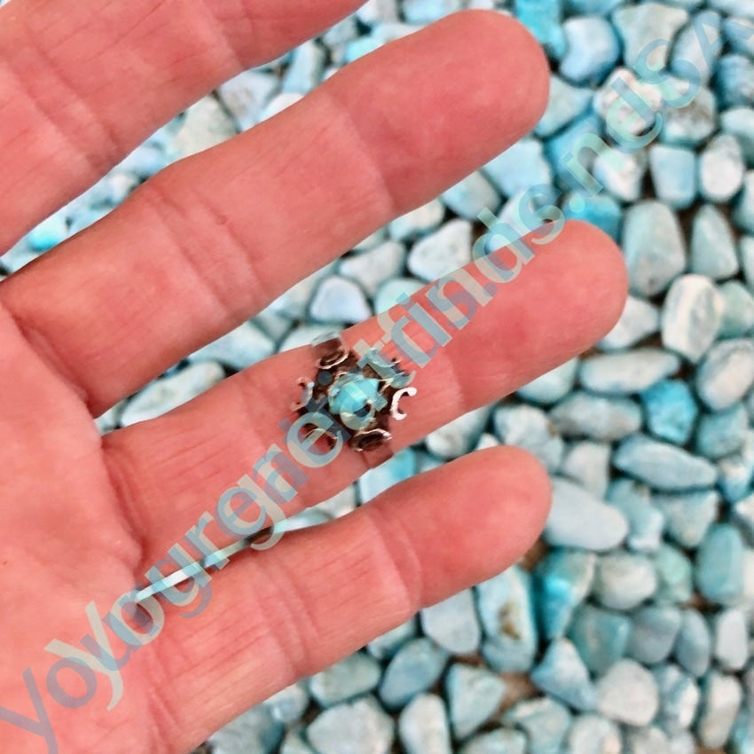 Sterling Silver and Turquoise Ring Size 6 3/4 Yourgreatfinds