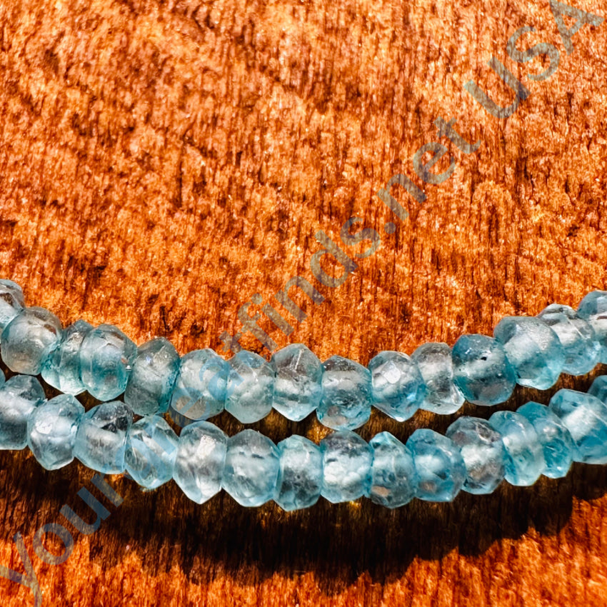 Sterling Silver & Blue Apatite Beaded Necklace Necklace