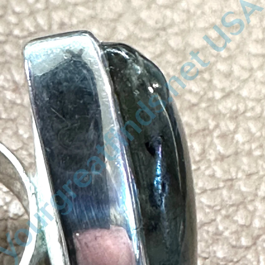 Sterling Silver & Blue Labradorite Ring Size 9.5 Ring