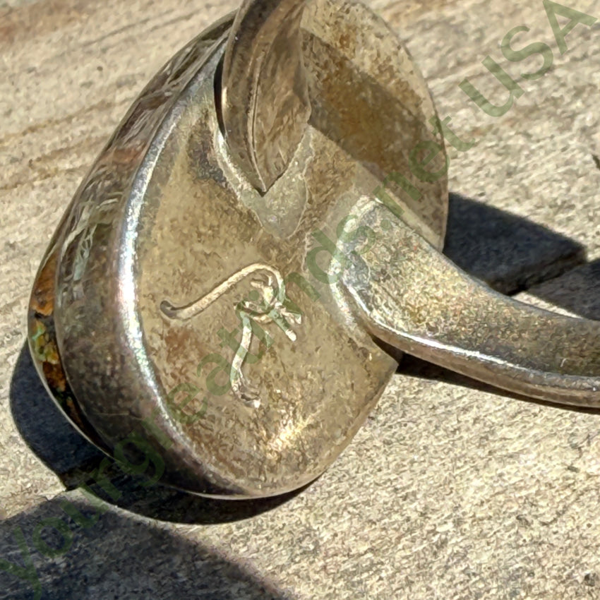 Sterling Silver & Boulder Turquoise Ring Size 6.5 ring