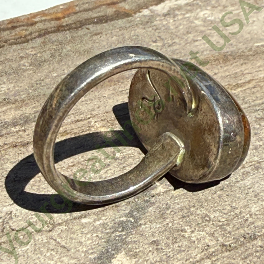 Sterling Silver & Boulder Turquoise Ring Size 6.5 ring