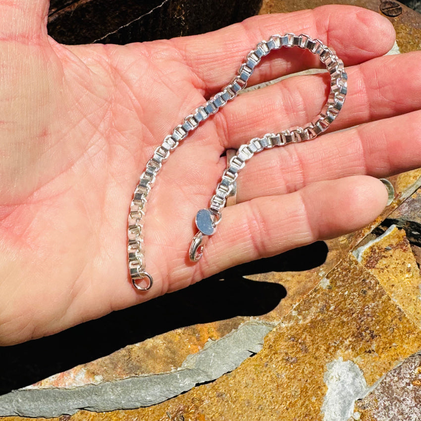 Sterling Silver Box Chain Bracelet Bracelet