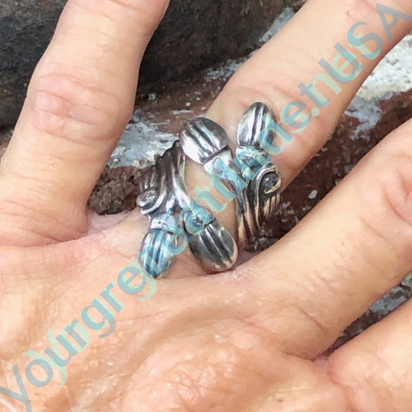 Sterling Silver Bypass Ring Taxco Mexico Yourgreatfinds