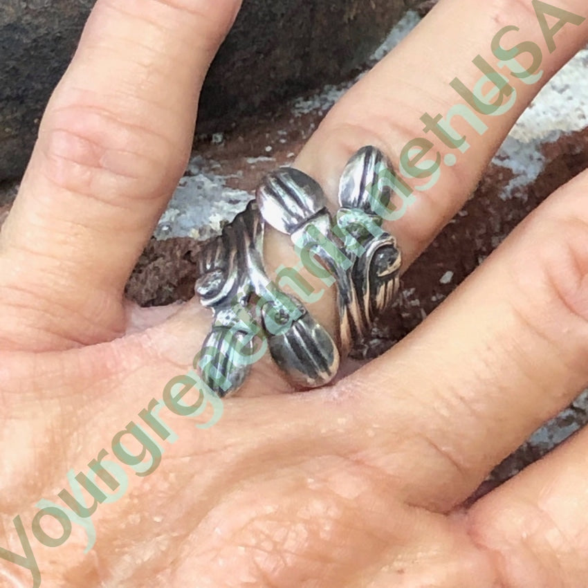 Sterling Silver Bypass Ring Taxco Mexico Yourgreatfinds