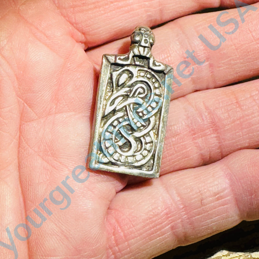 Sterling Silver Celtic Style Pendant Vintage