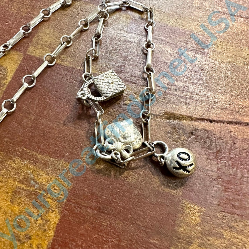 Sterling Silver Charm Necklace