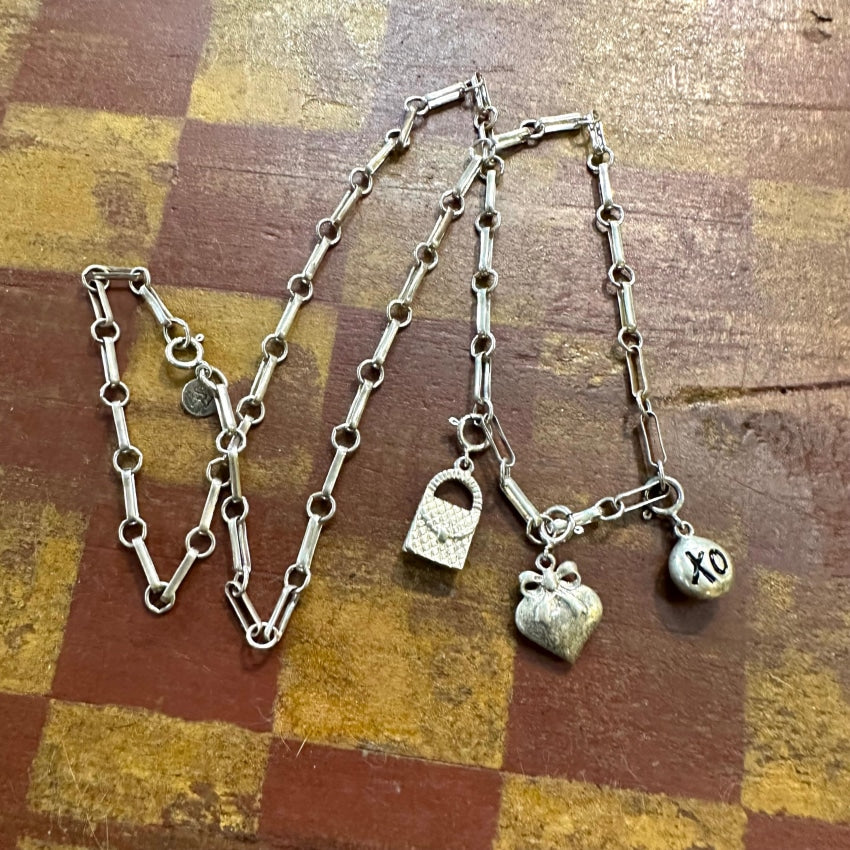 Sterling Silver Charm Necklace