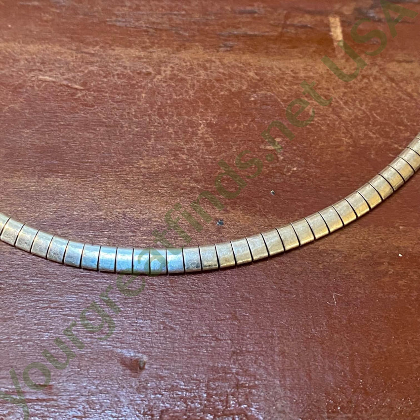 Sterling Silver Choker Chain Necklace 18