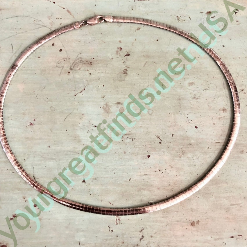 Sterling Silver Collar Chain Necklace 16" Long Yourgreatfinds