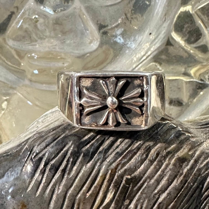 Sterling Silver Cross Ring Size 10