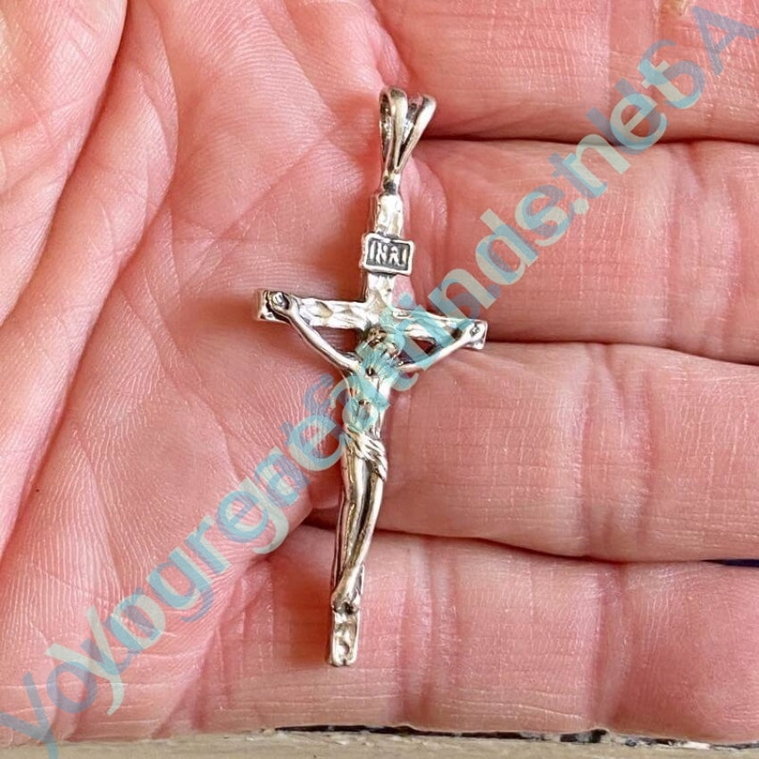 Sterling Silver Crucifix Pendant Yourgreatfinds