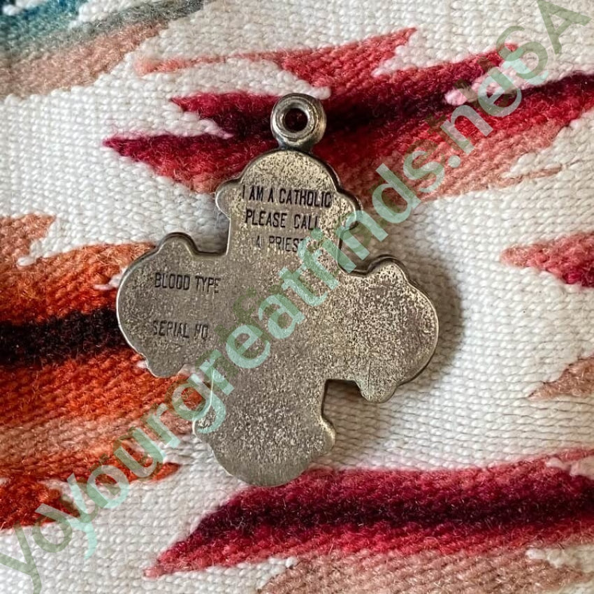 Sterling Silver Devotional Metal Four Way Cross Pendant 2 Piece Yourgreatfinds