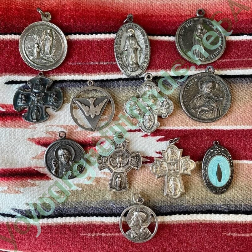 Sterling Silver Devotional Metal Four Way Cross Pendant Yourgreatfinds