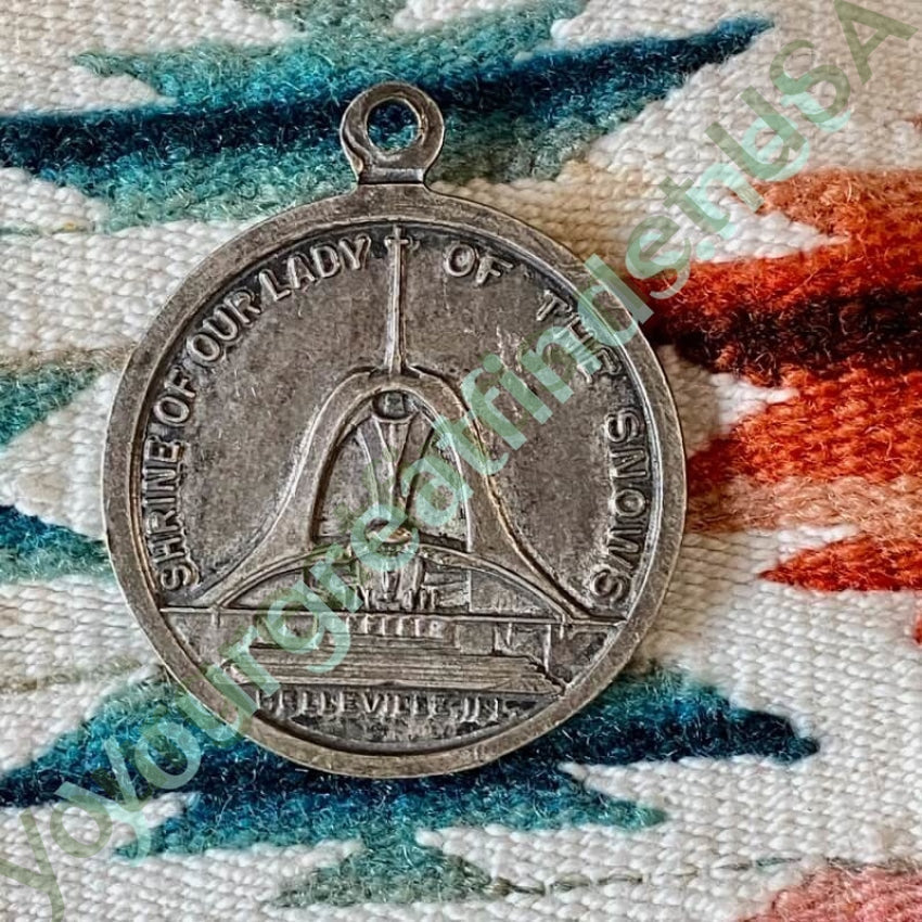 Sterling Silver Devotional Metal Pendant Our Lady of the Snows Yourgreatfinds