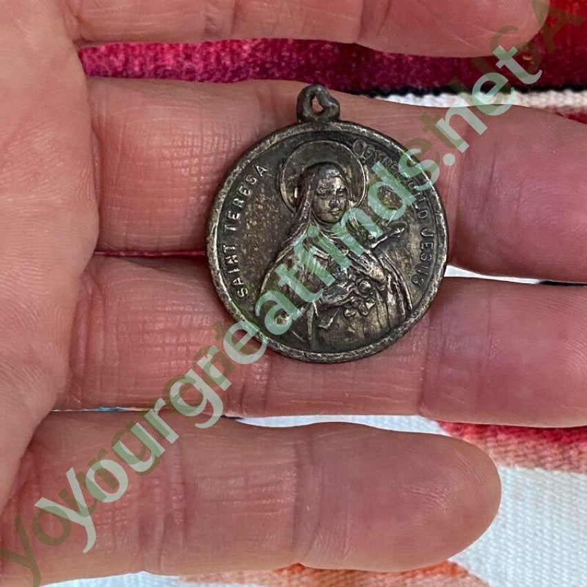Sterling Silver Devotional Metal Pendant Saint Teresa Yourgreatfinds