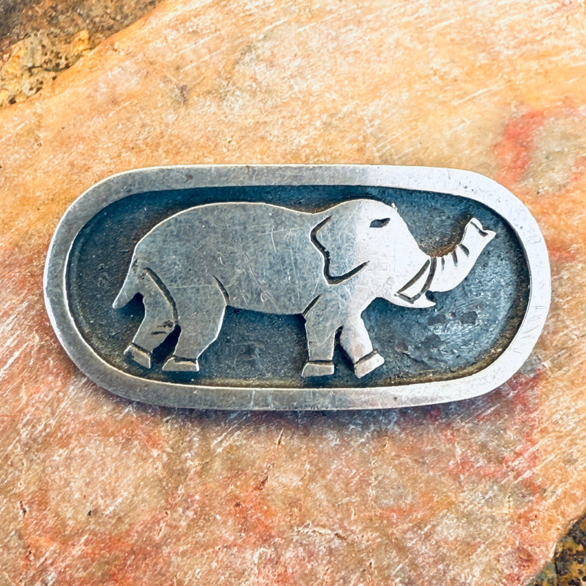Sterling Silver Elephant Pin pin