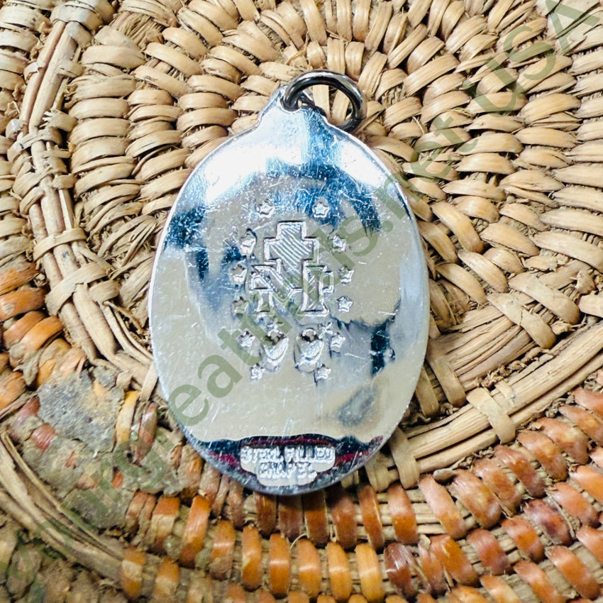 Sterling Silver Filled Miraculous Mary Pendant pendant