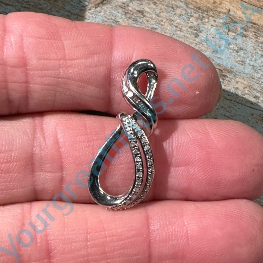 Sterling Silver Genuine Diamond Pendant