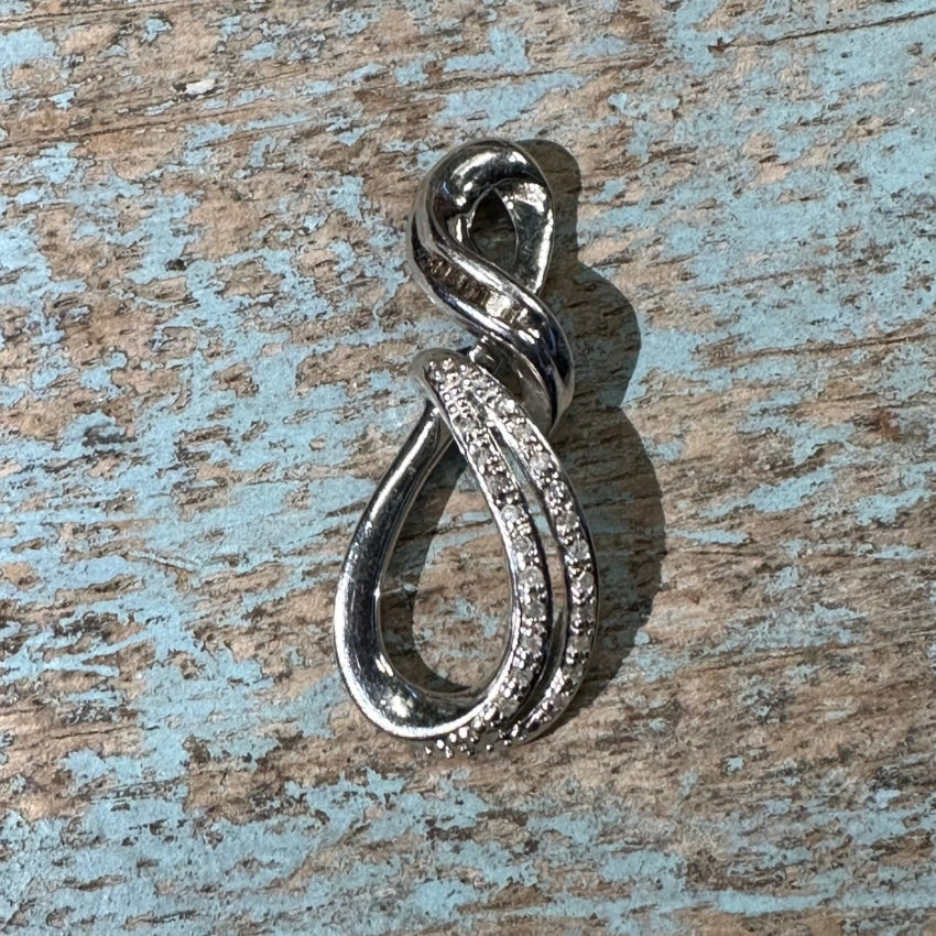 Sterling Silver Genuine Diamond Pendant